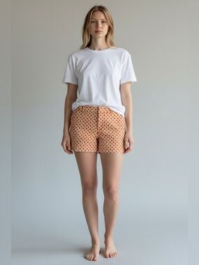 Banana Republic Orange Geo Print Women's Shorts